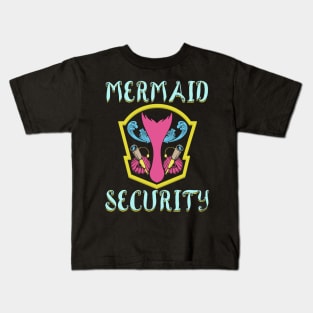 Mermaid security Kids T-Shirt